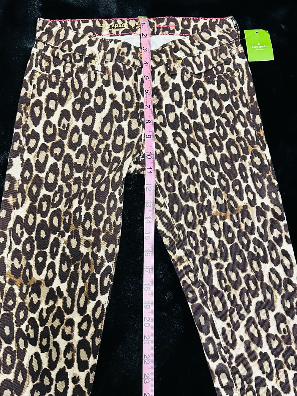 Kate Spade New York Leopard Print Skinny Jeans Size 25 NWT - Picture 6 of 10